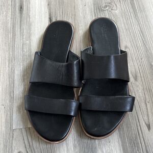 Women’s Cole Haan Grand OS Black Leather Slip On Flats Size 10